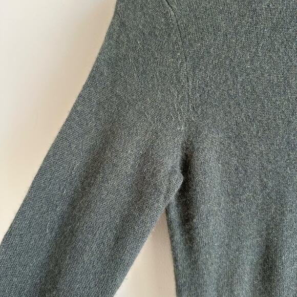 Neiman Marcus Cashmere Long Sleeve Sweater Dress Green XS - Picture 3 of 8